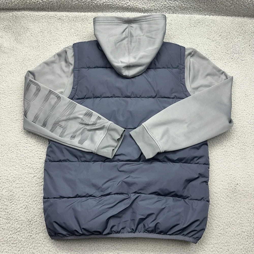 Nike Air Jordan 4370-U2Y Boys XL 13-15 YR Hooded Layered-Look Puffer Vest Jacket